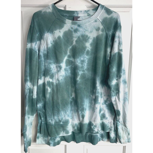 Sweaty Betty After Class Sweatshirt Women's S Tie Dye Thumbholes Yoga Active - Picture 1 of 10